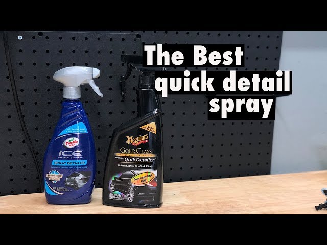 TURTLE WAX SPRAY DETAILER VS MEGUIARS QUICK DETAIL SPRAY DOES ICE