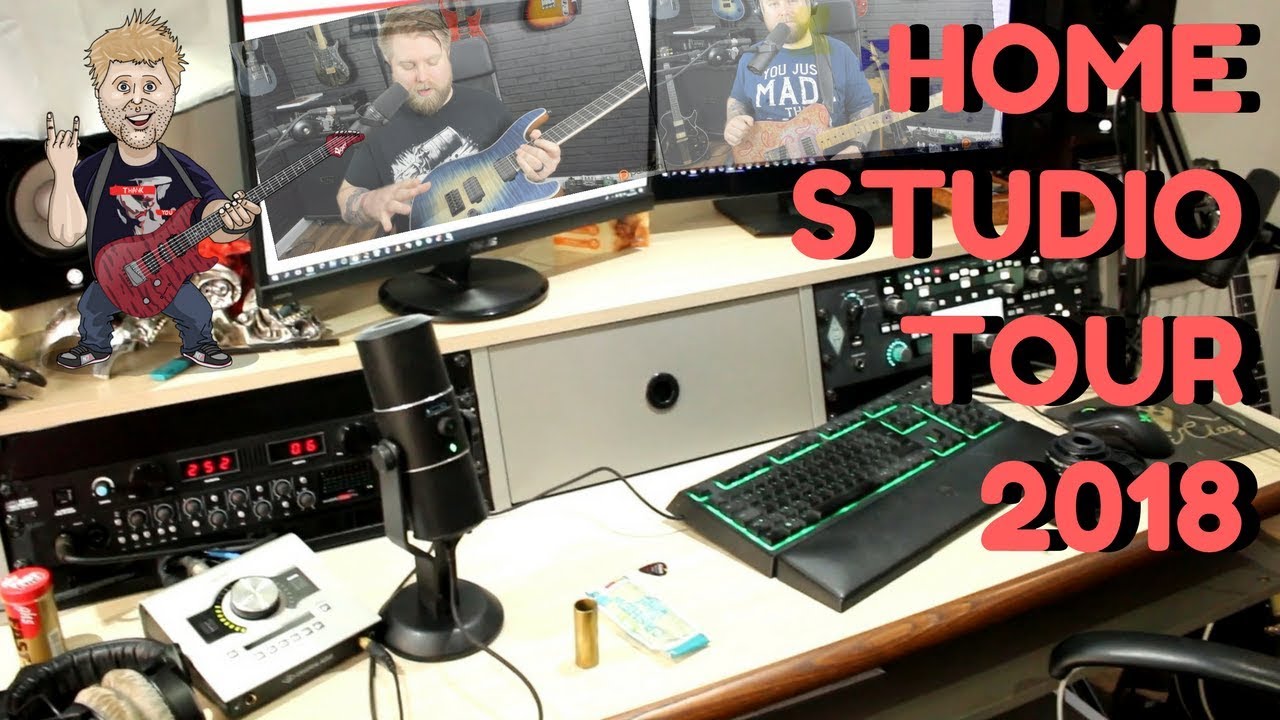Home Studio Walkthrough 2018 Recording Setup YouTube
