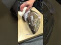 《㊗️57万再生》40秒でわかる⚠️和食料理人が捌く【天然クエ】丁寧な下処理が美味しさの秘訣です✨#shorts #japan #howto