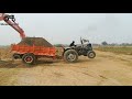 Tractor Stunt | MF 260 Tractor Pulling The Heavy Loaded Hydraulic Trolley With Extreme Power