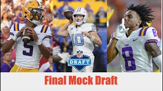 The Final 2024 NFL Mock Draft