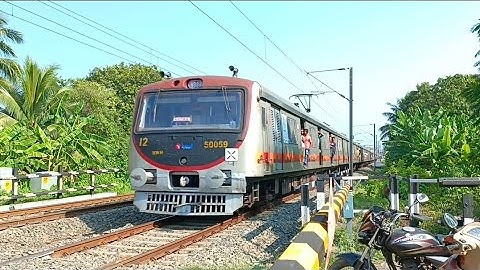 New Modern BEML EMU Train Fast & Furious Moving Out at Railgate