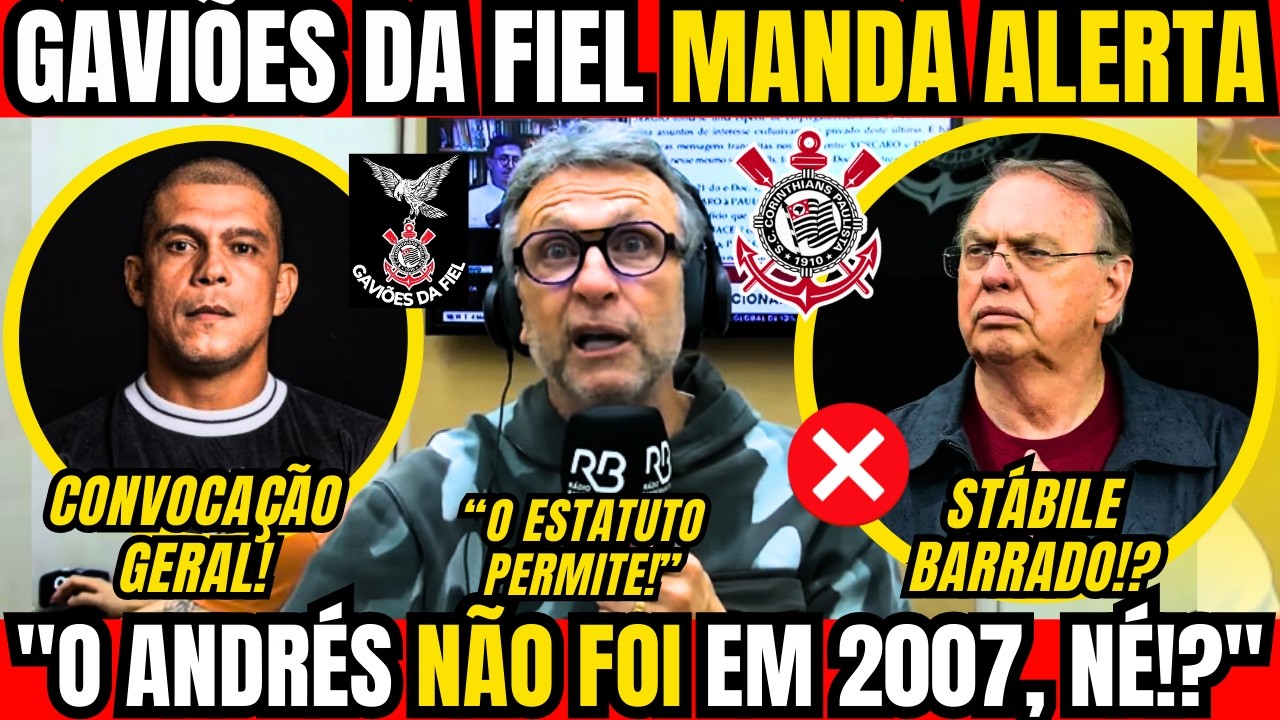 🚨 OLHA O QUE NETO FALOU AGORA NA RÁDIO SOBRE AS ELEIÇÕES NO CORINTHIANS E O RECADO DA GAVIÕES