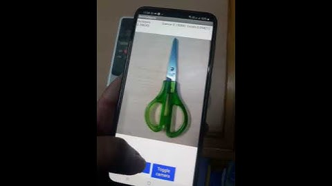 App to recognize objects using MIT App Inventor Image Recognition Extension