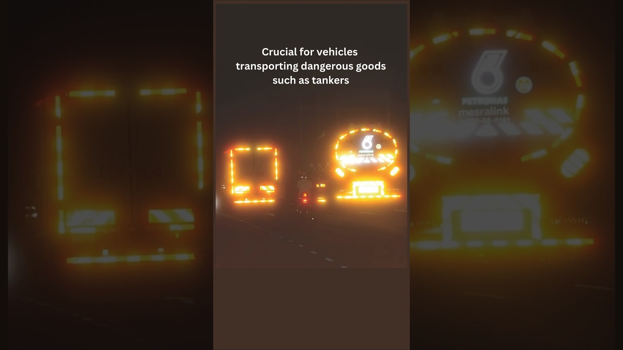 Contour Markings/ contour reflector is crucial for dangerous good vehicles 