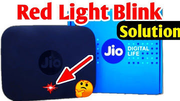 Jio Fiber Red Light Blinking Problem || red light blinking issue problem solution no internet hindi