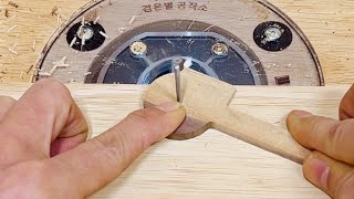 Two ways to create circles and straight lines using a router / Woodworking DIY