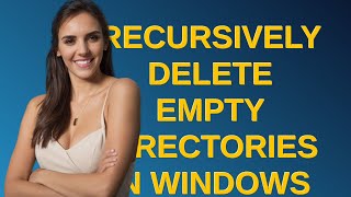 Recursively delete empty directories in Windows