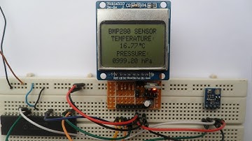 PIC18F4550 with BMP280 sensor and Nokia 5110 LCD