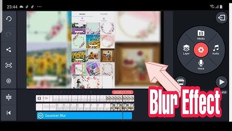 HOW TO  MAKE BLUR EFFECT IN KINEMASTER | background Blur effect | TUTORIAL