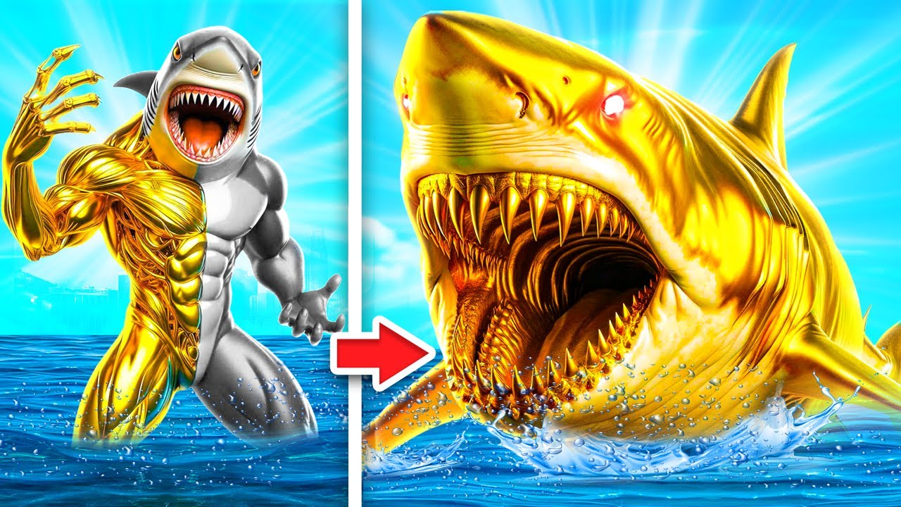 Upgrading Megalodon To GOLD MEGALODON In GTA 5!