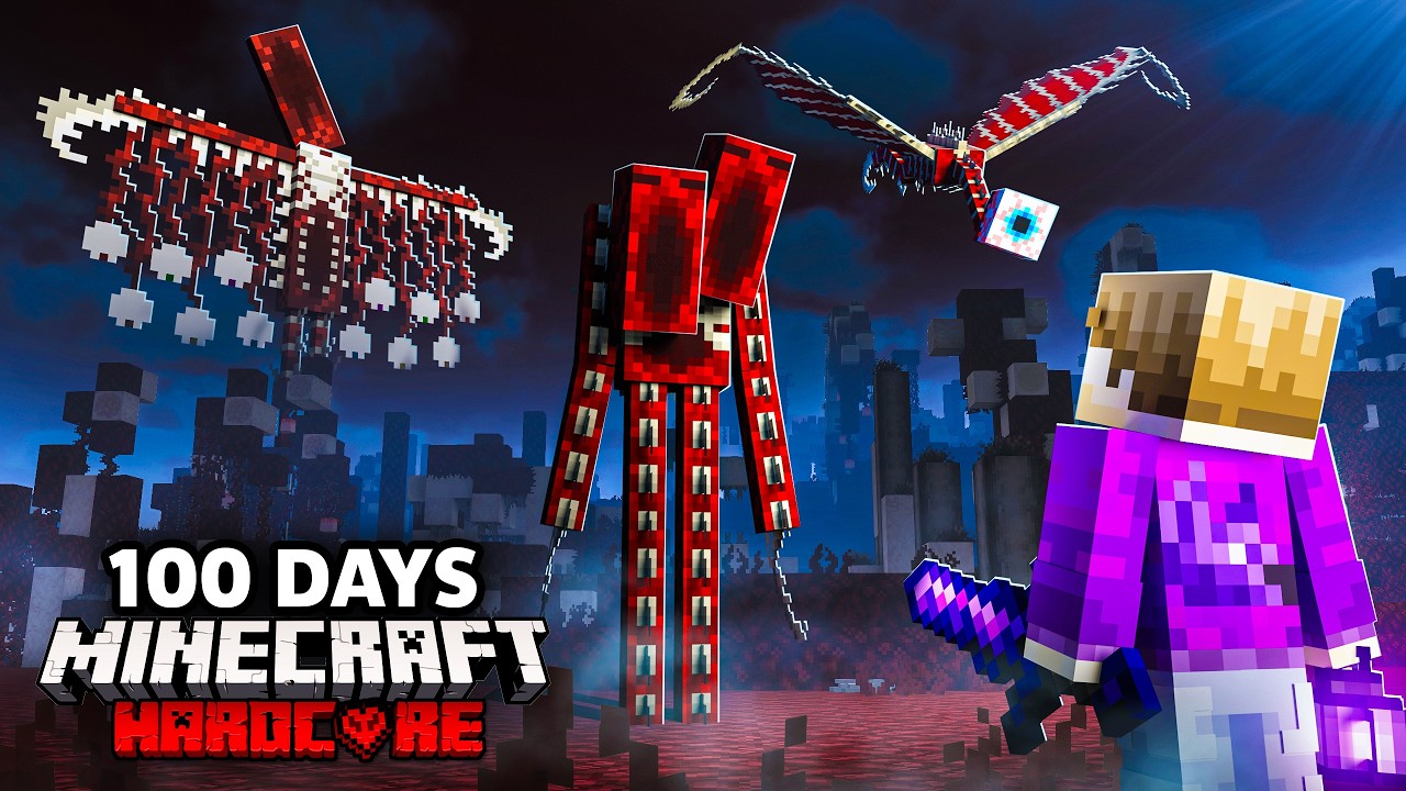 I Survived 100 Days in the DEEP VOID in Minecraft Hardcore!