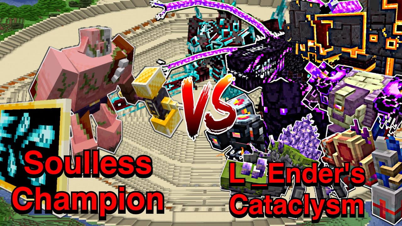 Minecraft |Mobs Battle| Soulless Champion (Mutation Rerun)VS L_Ender 's Cataclysm