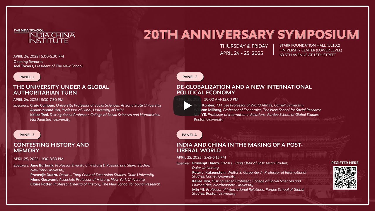 20th Anniversary Symposium Opening Remarks