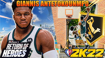 This Giannis Antetokounmpo build is the BEST BIG MAN BUILD on NBA 2K22 NEXT-GEN #NBA2K22 #season7