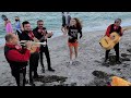 Video thumbnail of "OMG! Random Girl with Amazing Voice Sings with Mariachi Band on Miami Beach, Florida"