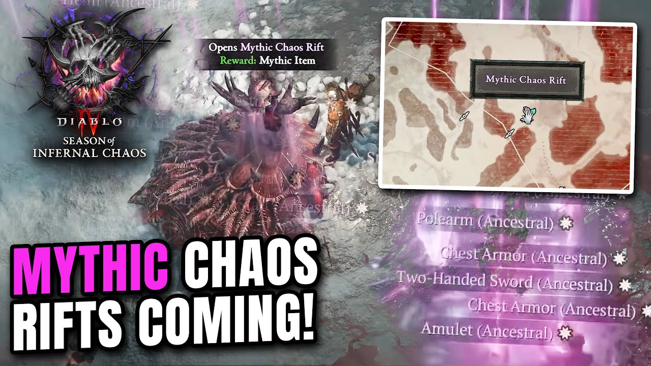 NEW MYTHIC CHAOS RIFTS REVEALED - Season 10 NEWS Diablo 4