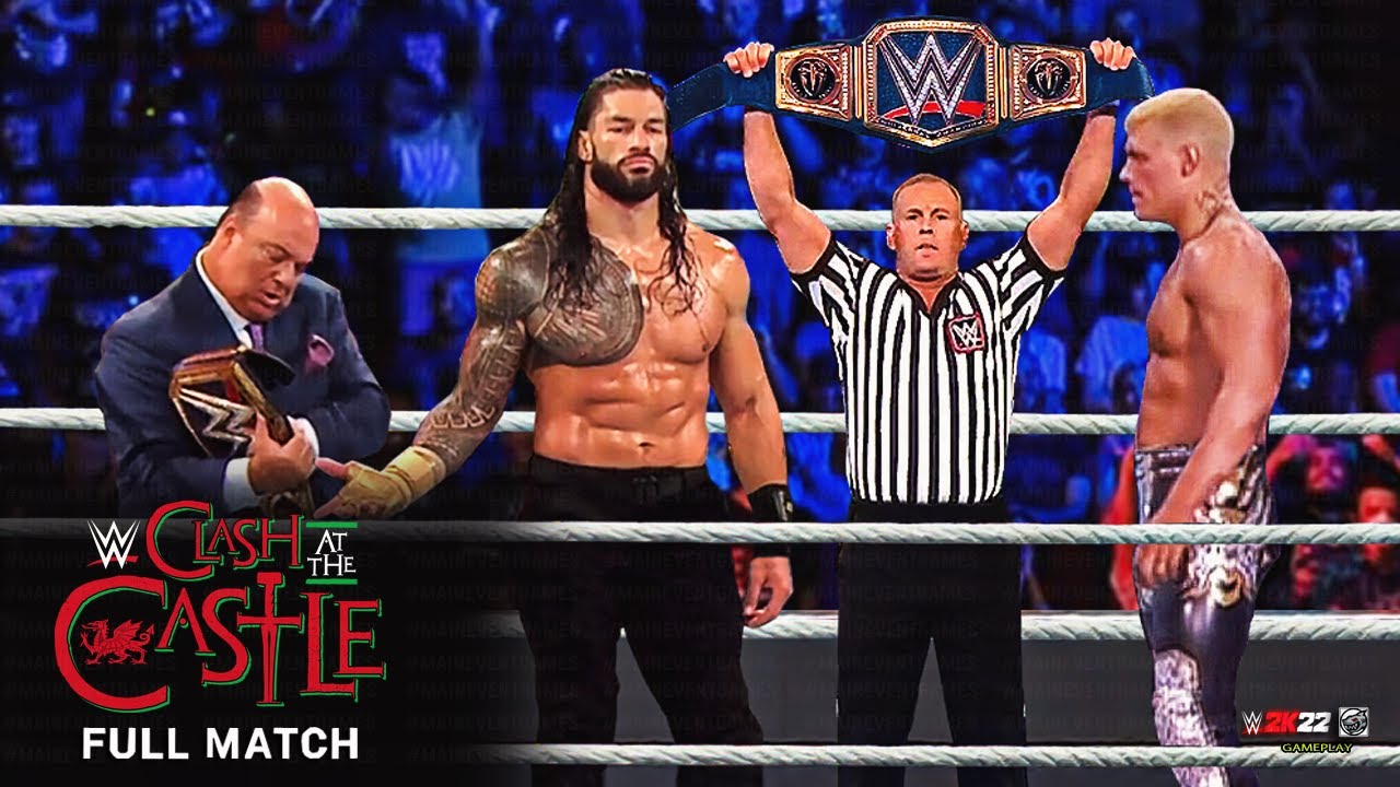 FULL MATCH Roman Reigns vs. Cody Rhodes Undisputed WWE Universal