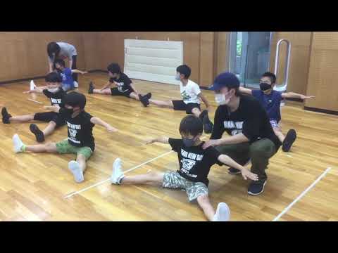 柔軟体操ストレッチ ボーイズキッズダンシング月曜日クラス キッズガーデン武蔵小杉教室 指導 梶原和歌子 石田恵也 2021,6,14