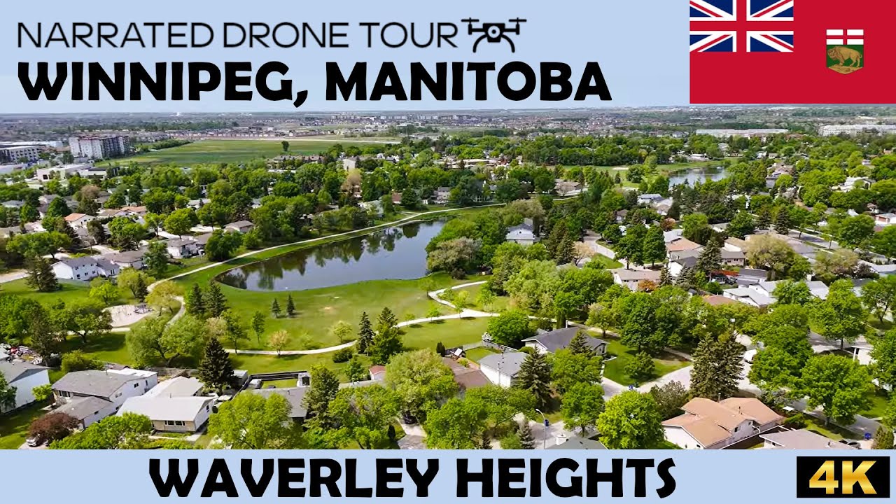 🏘️ Уэйверли-Хайтс, Виннипег, Манитоба 🇨🇦 | 4K Drive