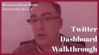 Twitter Dashboard Walkthrough