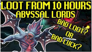 Loot From 10 Hours of Abyssal Lords - RS3 2022