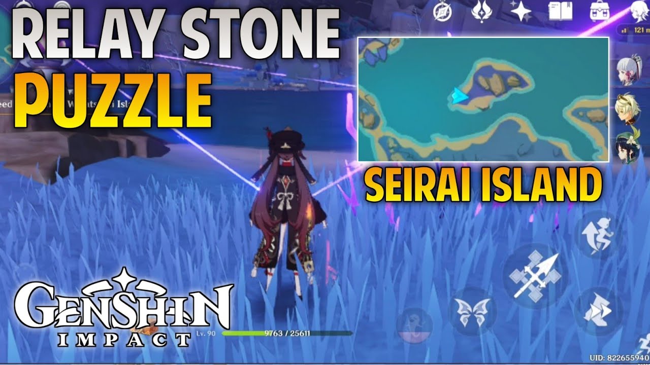 Seirai island inazuma relay stone puzzle genshin impact YouTube