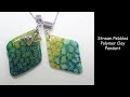 Stream Pebbles Polymer Clay Pendant