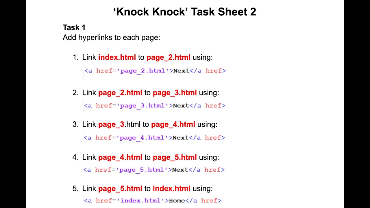 Knock Knock Task 2 - YouTube