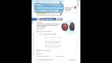 Chapter 8: Lesson 7 - Use Benchmark Fractions to Compare and Order