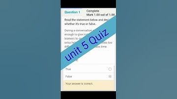 unit 5 quiz|module 1|EaSTE|qaed training