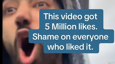 This video got 5 million likes. Shame on every single person who liked it.  
