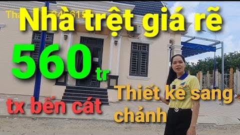 nhà trệt thiết kế siêu sang ngay thị xã bến cát giá chỉ...