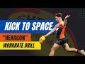 Kick to space AFL drill