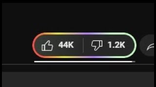 the like button actually glows when you say "smash that like button"