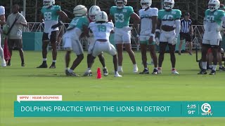 Dolphins encounter 'frustrating day' against Lions in joint practices
