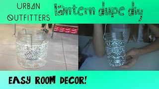 UO DUPE - DIY Mason Jar Lanterns { Easy & Cheap Room Decor! }