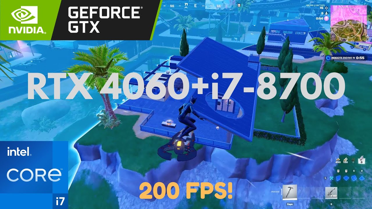 RTX 4060 | i7 8700 | Fortnite Reload 1080p & 1440p Benchmark
