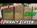 How to Build a Privacy Wall | DIY Privacy Screen | DIY Lattice Privacy Wall