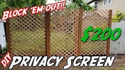 How to Build a Privacy Wall | DIY Privacy Screen | DIY Lattice Privacy Wall
