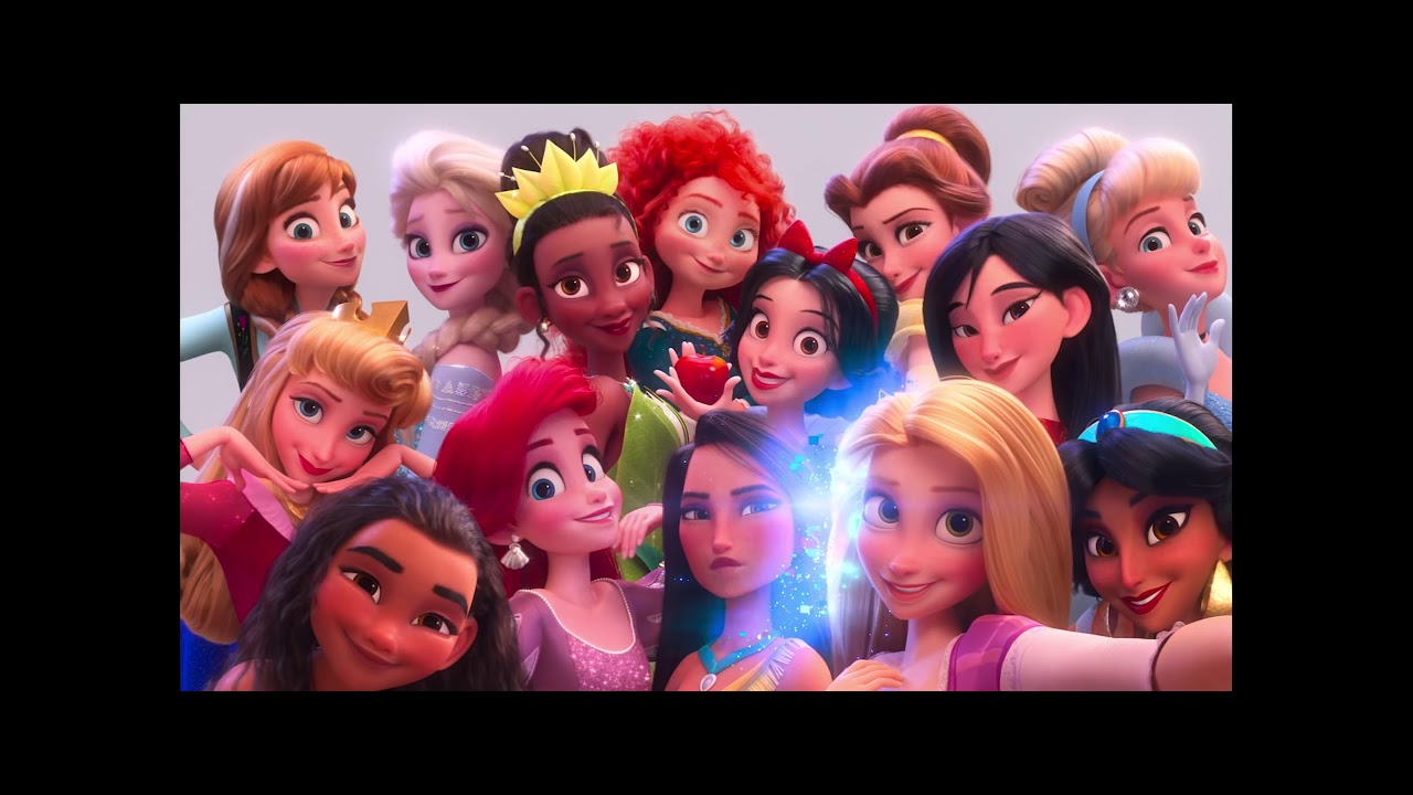Все принцессы диснея на одной картинке из ральфа