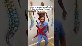 stop cracking your back like you have vecna's curse✋#backpain #getadjustednow#strangerthing