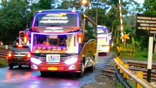 Story Wa | Konvoi Bus Goyang Oleng di rel kereta | Dj digoyangin