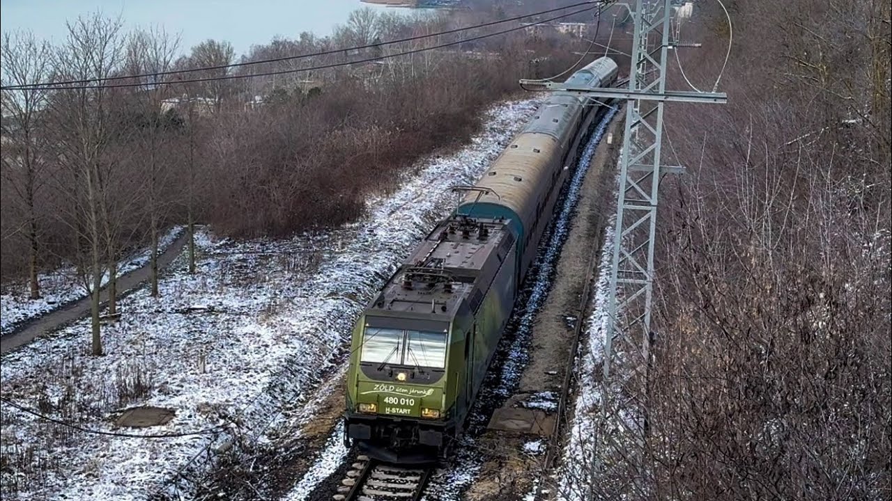 Téli vonatforgalom a Balaton körül