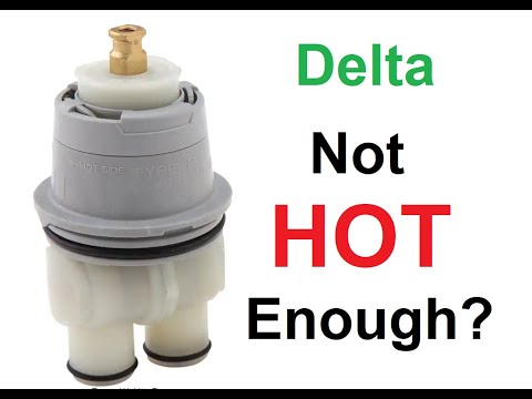 How to adjust the water temp, Delta MultiChoice universal valve body with 13 or 14-series trim
