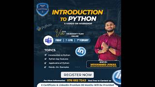 Introduction To Python using Visual Studio Code