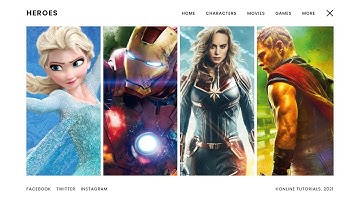 How to Make Responsive Website Design using Html CSS & Javascript | CSS Animated Website | Animation
