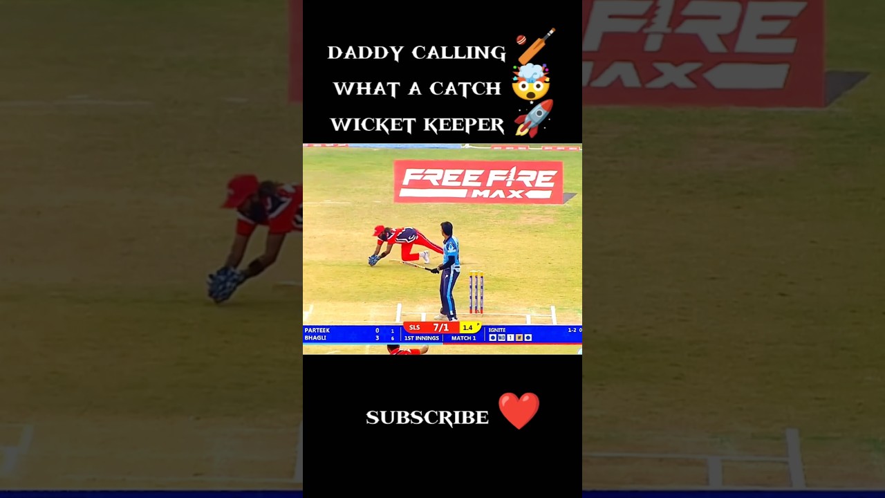 daddy calling 🥷 what a catch 🤯 premier league ff player cricket 