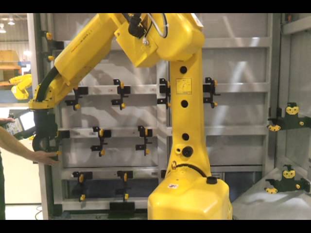 Fanuc robot collision recovery/avoidance - YouTube