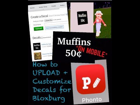 Roblox Bloxburg How To Upload A Custom Decal To Bloxburg On Mobile Tutorial Youtube - roblox create decal mobile